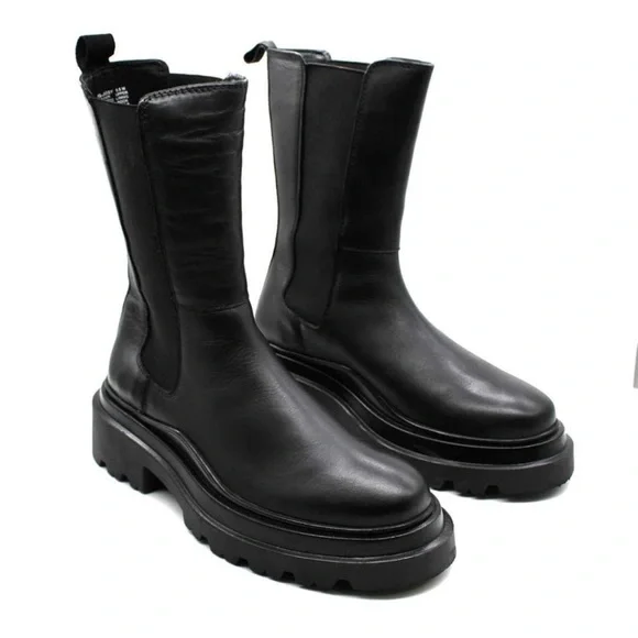 Aqua Black Ankle Boots - Picture 2 of 14